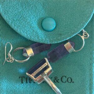 Tiffany& Co Sparkler  Sterling Silver and Amethyst Gemstone Ring, Size 8